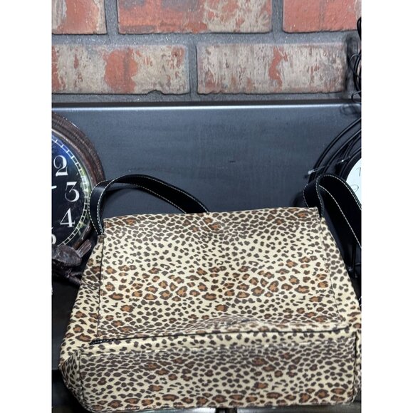 Kenneth Cole Reaction Leopard Print Messenger Shoulder Bag - Picture 7 of 10